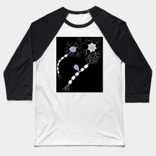 Neural Odyssey: Elaborate Pen and Ink Pathway Baseball T-Shirt